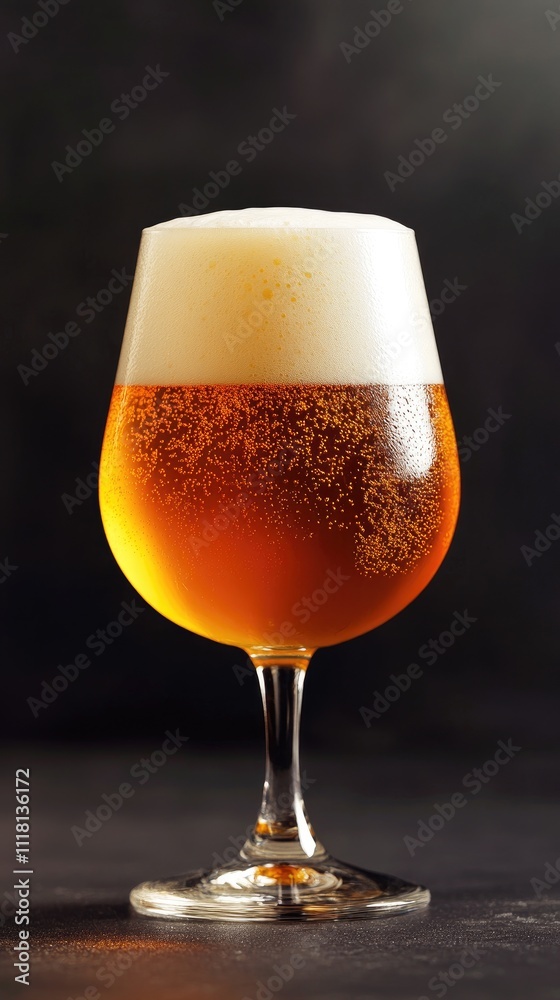 Amber Beer. Glass of fresh and cold beer. Pouring craft beer. Shallow depth of field Amber Beer. Glass of fresh and cold beer. Pouring craft beer. Shallow depth of field