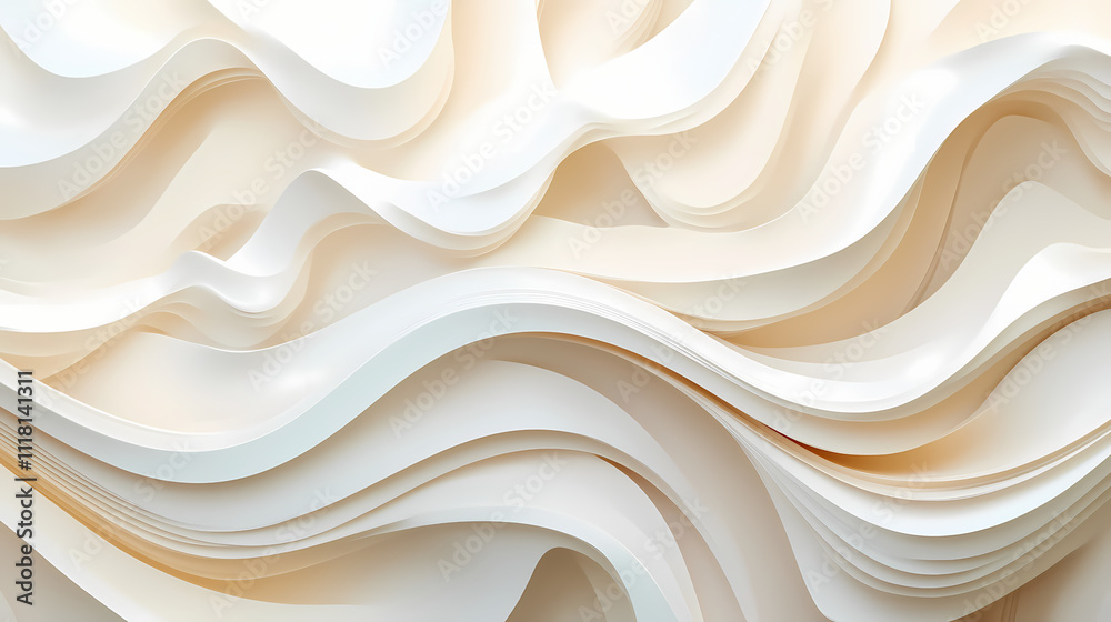 Fototapeta premium abstract beige wave