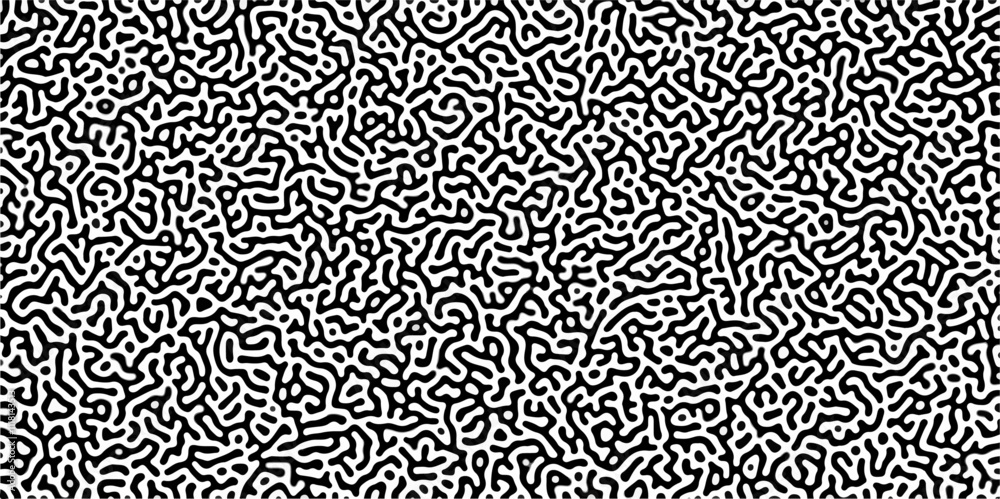Abstract truing organic wallpaper Turing reaction diffusion monochrome seamless pattern .Monochrome Turing reaction background .Natural seamless line pattern. Linear design with biological shapes
Abstract truing organic wallpaper Turing reaction diffusion monochrome seamless pattern .Monochrome Turing reaction background .Natural seamless line pattern. Linear design with biological shapes