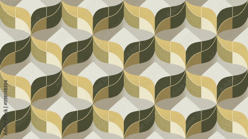 Seamless mid-century modern geometric pattern creating stylish background Seamless mid-century modern geometric pattern creating stylish background