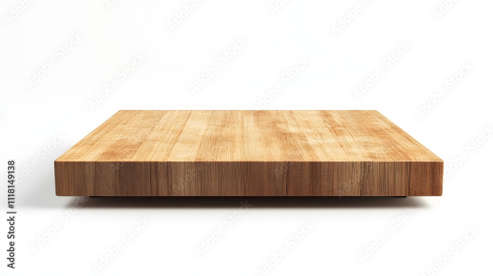 Square Wooden Tabletop Isolated On White Background Square Wooden Tabletop Isolated On White Background