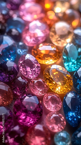 Vibrant close up showcasing gemstones with radiant sparkles and high quality details pictures