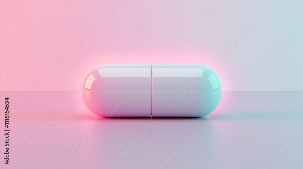 Capsule in Neon Glow Capsule in Neon Glow