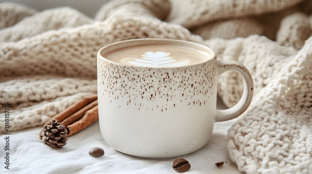 Cozy Latte Coffee Mug Winter Warmth Cozy Latte Coffee Mug Winter Warmth