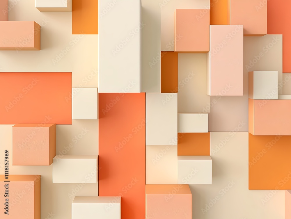 Sunset Tones in Geometric Harmony Sunset Tones in Geometric Harmony