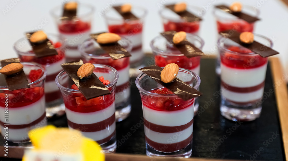 dessert with strawberry and cream dessert with strawberry and cream