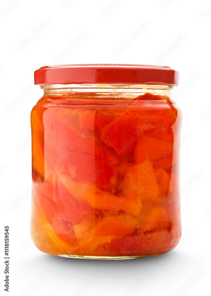 Pickled vegetables in jar Pickled vegetables in jar