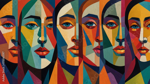 The Many Faces of Us: An Abstract Celebration of Human Diversity