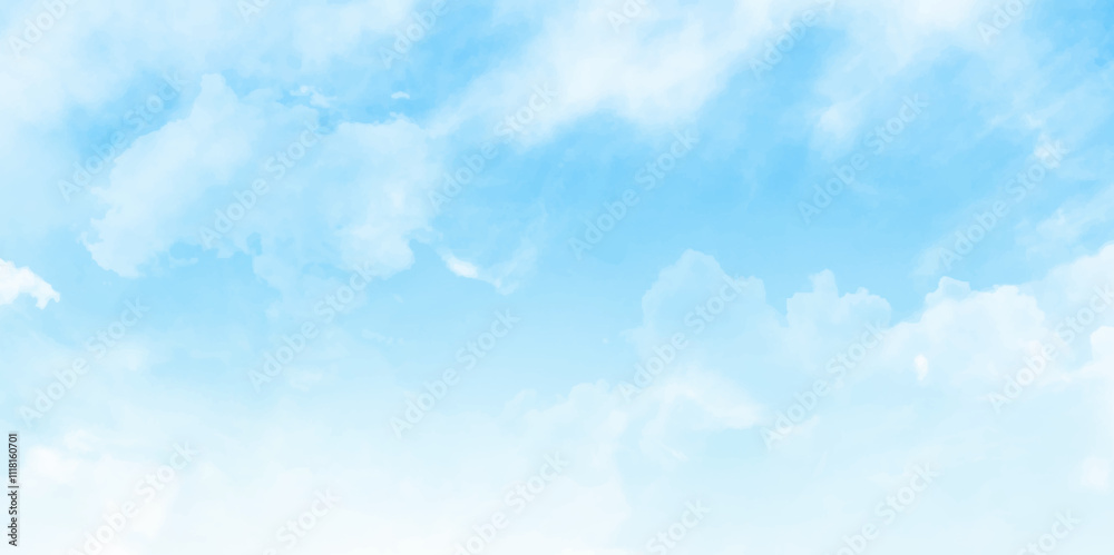 The vast blue sky and clouds sky