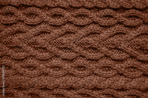 cable knit sweater pattern. Cozy nordic background. Ornate wool texture color of 2025 year