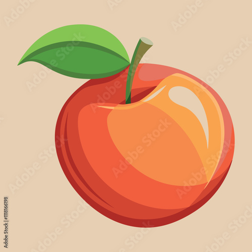 Print nectarine vector
