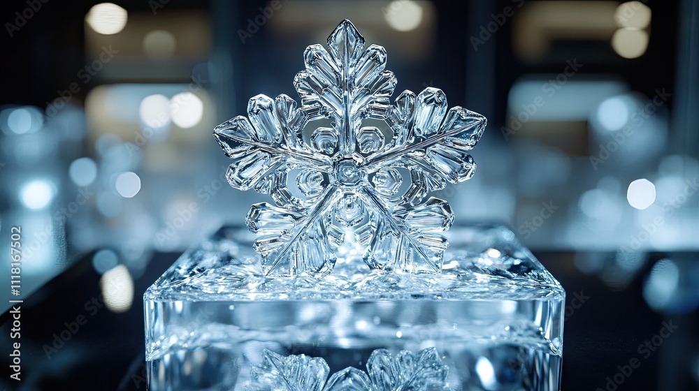 A single snowflake resting on a glass surface, symbolizing individuality and resilience. A single snowflake resting on a glass surface, symbolizing individuality and resilience.
