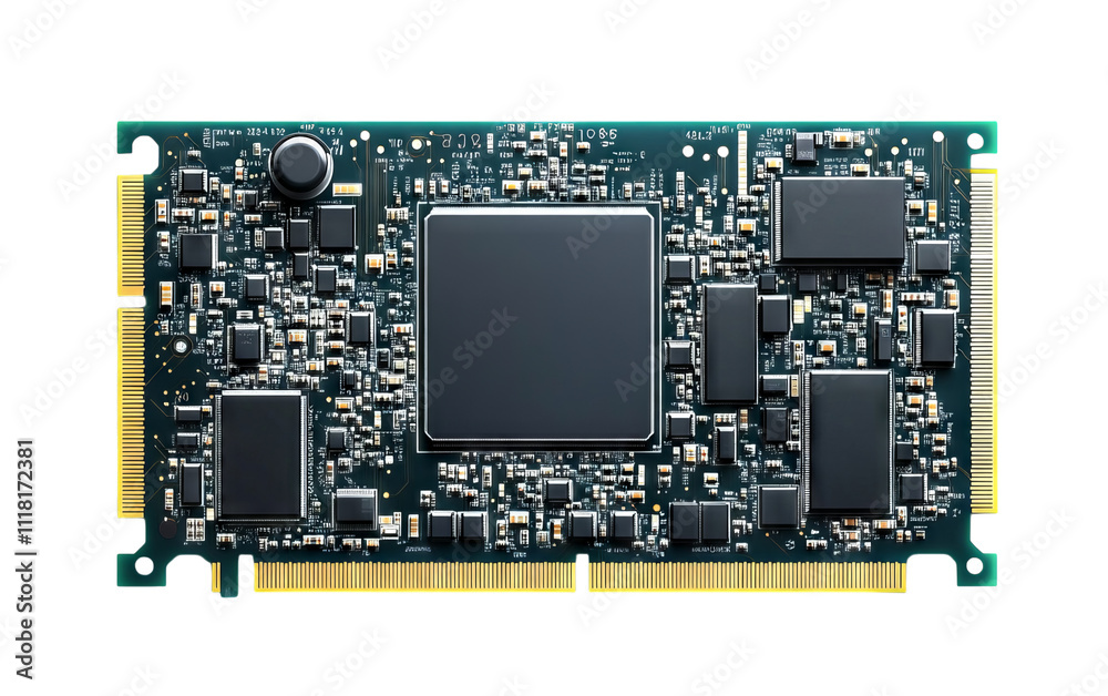 Electronic Circuit Board Isolated on Transparent Background Electronic Circuit Board Isolated on Transparent Background