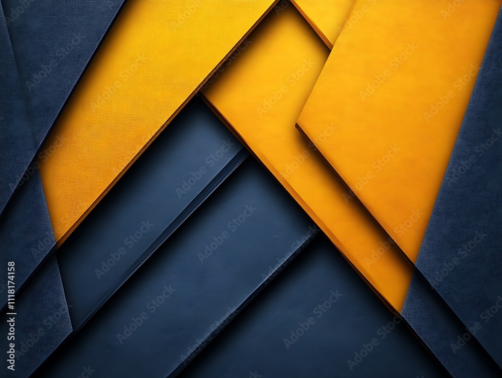 Abstract Geometric Design Featuring Blue and Gold Tones Abstract Geometric Design Featuring Blue and Gold Tones