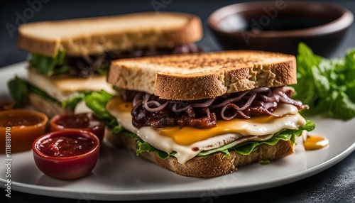 Delicious Grilled Cheese Sandwich with Toasted Bread