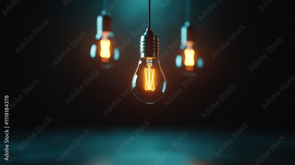 A close-up view of an incandescent bulb emitting a warm, orange glow against a dark backdrop, embodying simplicity and brilliance in its illuminating presence. A close-up view of an incandescent bulb emitting a warm, orange glow against a dark backdrop, embodying simplicity and brilliance in its illuminating presence.
