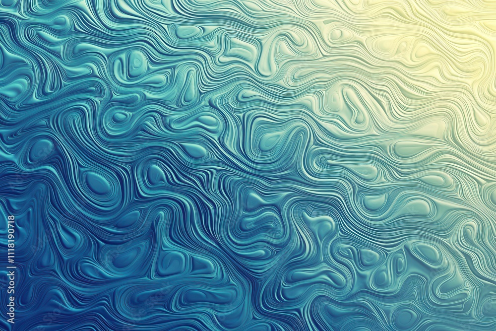 Soft Blue and Green Swirling Wave Pattern Soft Blue and Green Swirling Wave Pattern