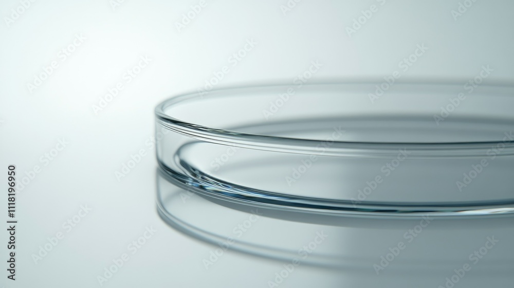 A lab-style petri dish viewed from the side with a focus on its rim, set against a bright white surface A lab-style petri dish viewed from the side with a focus on its rim, set against a bright white surface