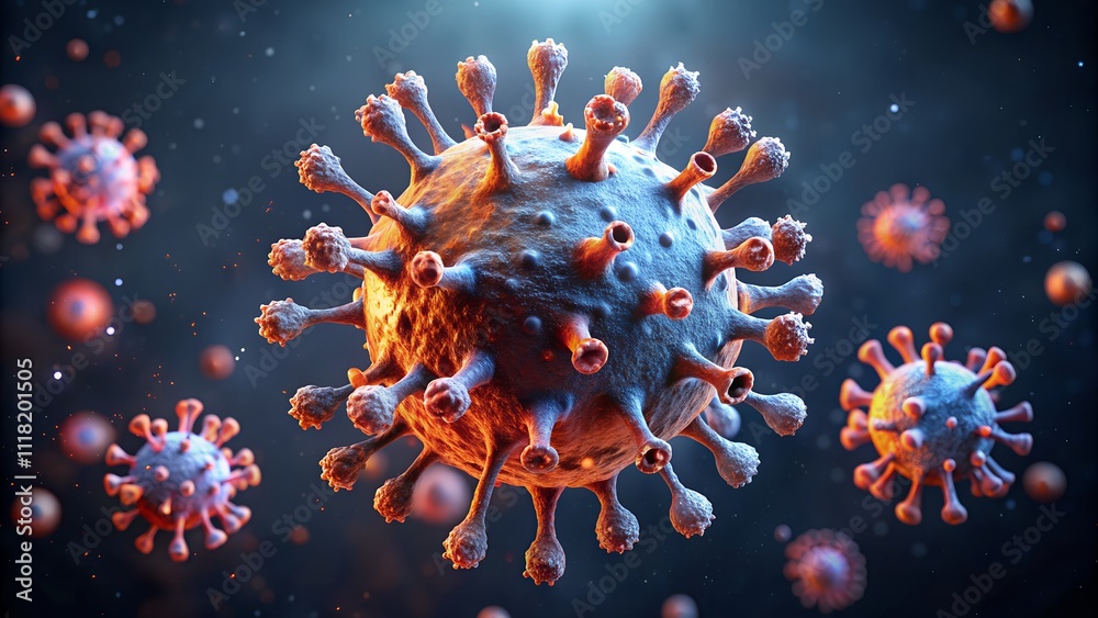 titan virus illustration background with high detailing titan virus illustration background with high detailing