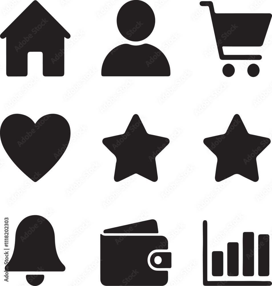 Comprehensive Collection Vector Icons for Modern Web Design Comprehensive Collection Vector Icons for Modern Web Design