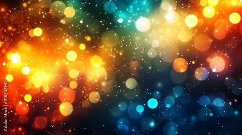 Colorful Abstract Background with Glowing Lights and Vibrant Effects