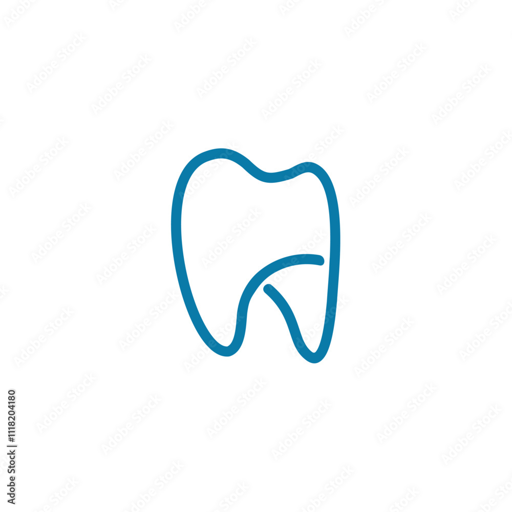 Tooth icon for dentistry clinic logo design Tooth icon for dentistry clinic logo design