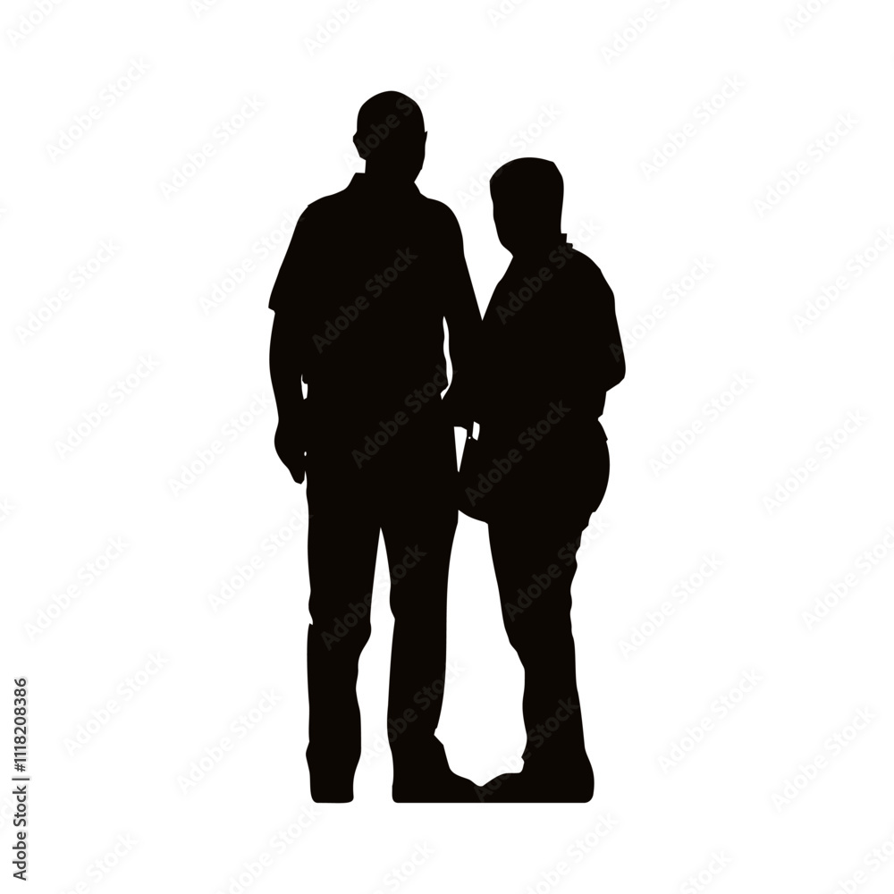 Happy family silhouette, Family silhouettes, Vector illustration silhouettes of family, Collection of family silhouettes on isolated background Happy family silhouette, Family silhouettes, Vector illustration silhouettes of family, Collection of family silhouettes on isolated background