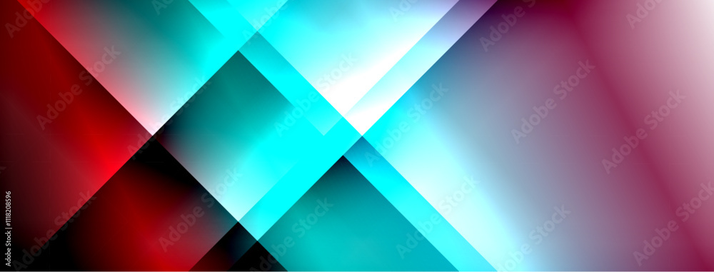 Obraz premium Colorful gradient with lines made of shadow and light. Creative background