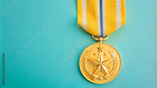 strategic leadership medal in studio background and high detailing