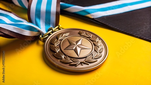 professional excellence medal in studio background and high detailing
