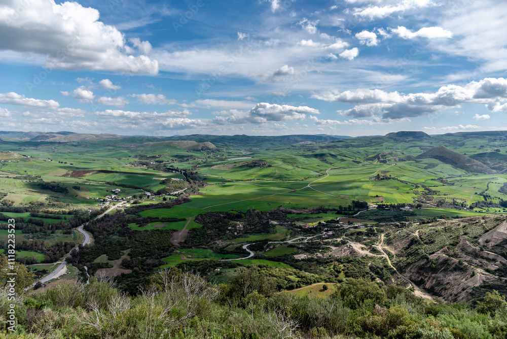 Fototapeta premium Beautiful landscape view from the north of Tunisia