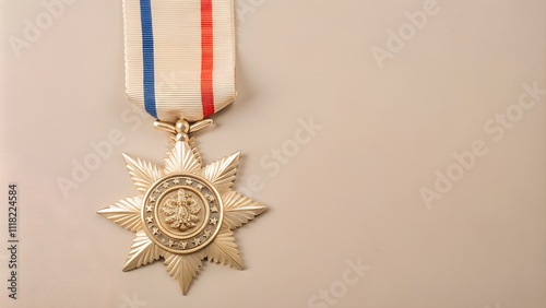 service excellence medal in studio background and high detailing