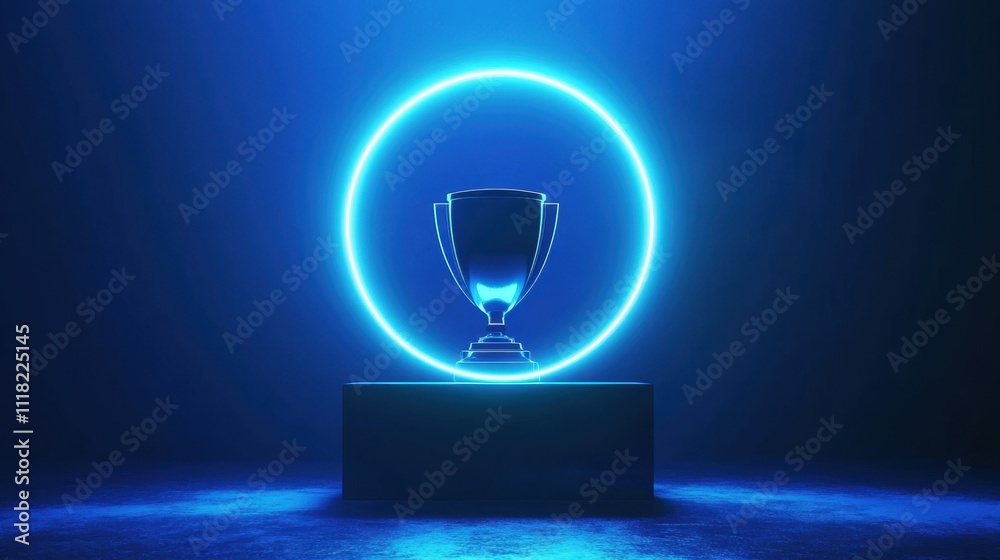 Trophies in a blue aperture Trophies in a blue aperture