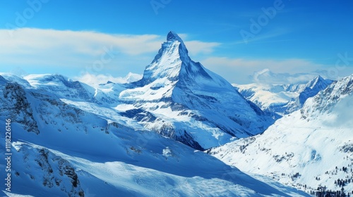 Majestic Swiss Alps in Winter