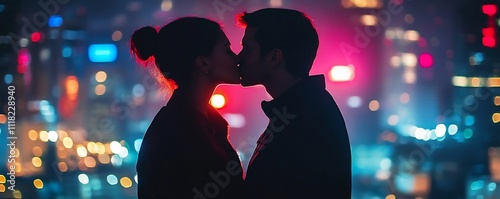Passionate Embrace Under Ci...