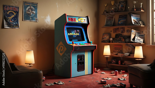 Vintage Arcade Corner: A Nostalgic Gamer's Paradise