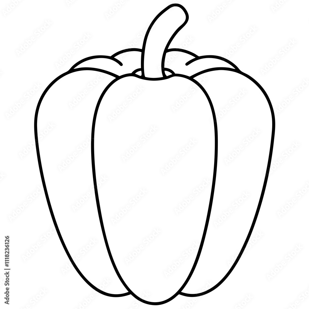 A simple Bell Pepper vector