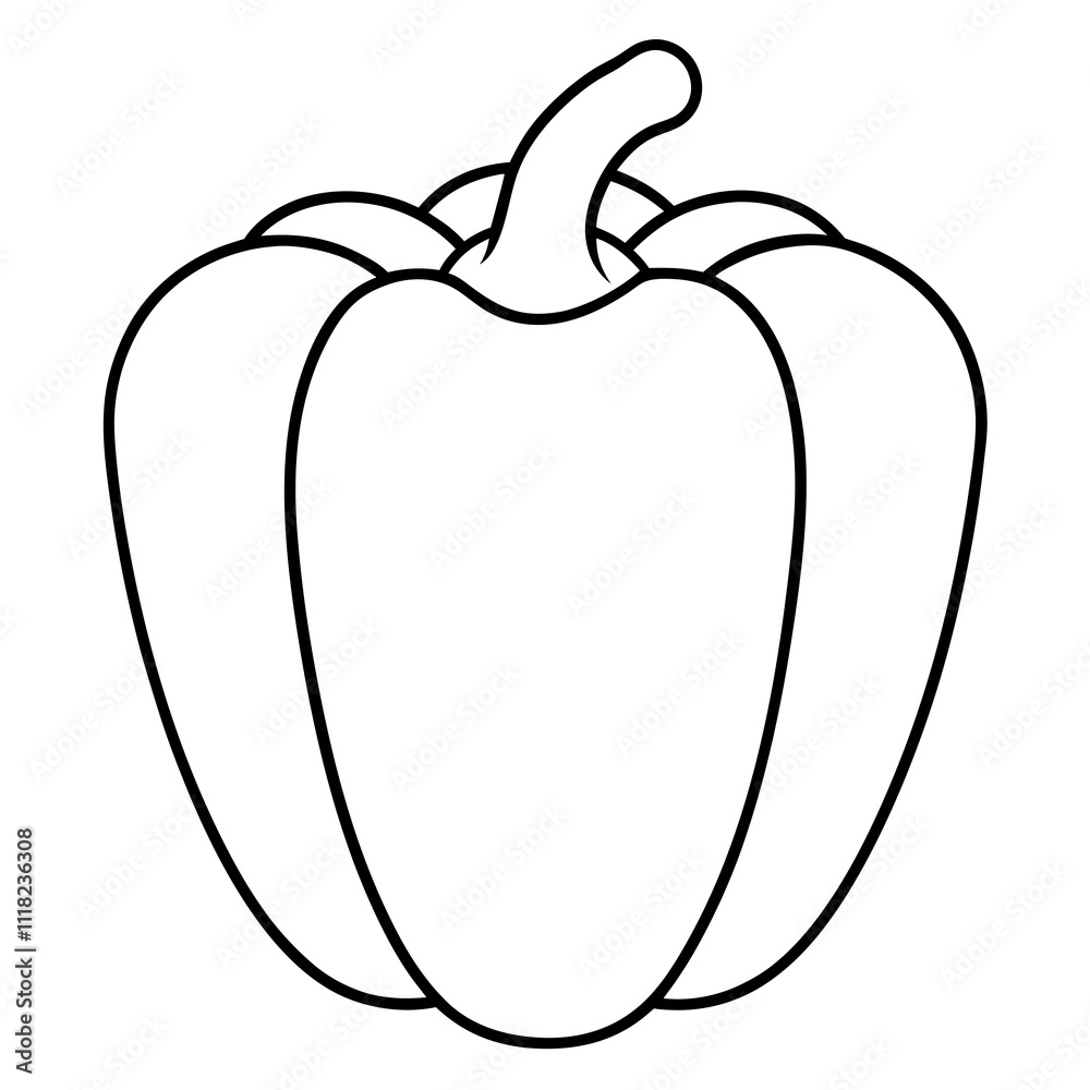 A simple Bell Pepper vector