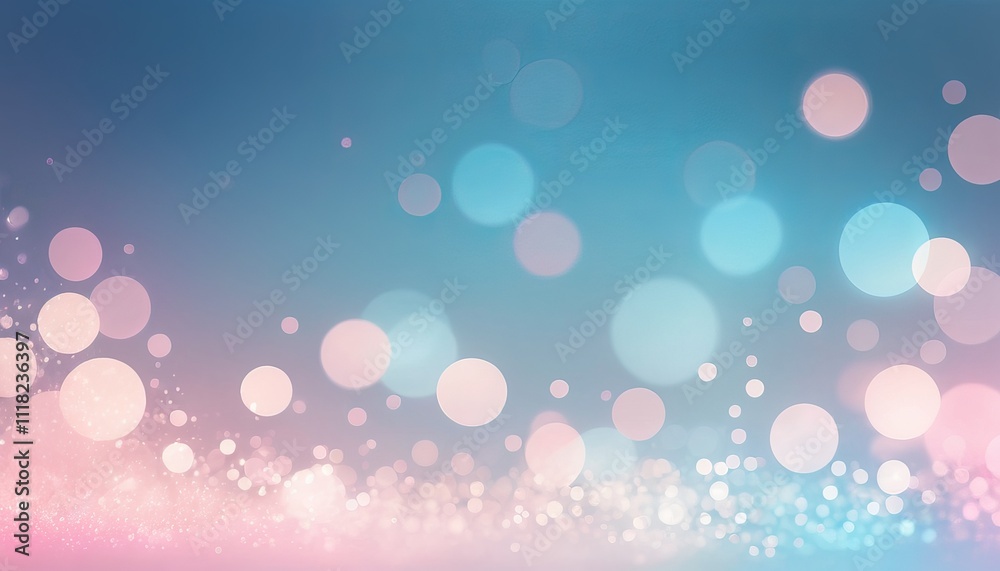 Abstract Bokeh Lights In Soft Blue And Pink With Dreamy Glow And Blurred Circular Sparkles For A Magical Effect Abstract Bokeh Lights In Soft Blue And Pink With Dreamy Glow And Blurred Circular Sparkles For A Magical Effect