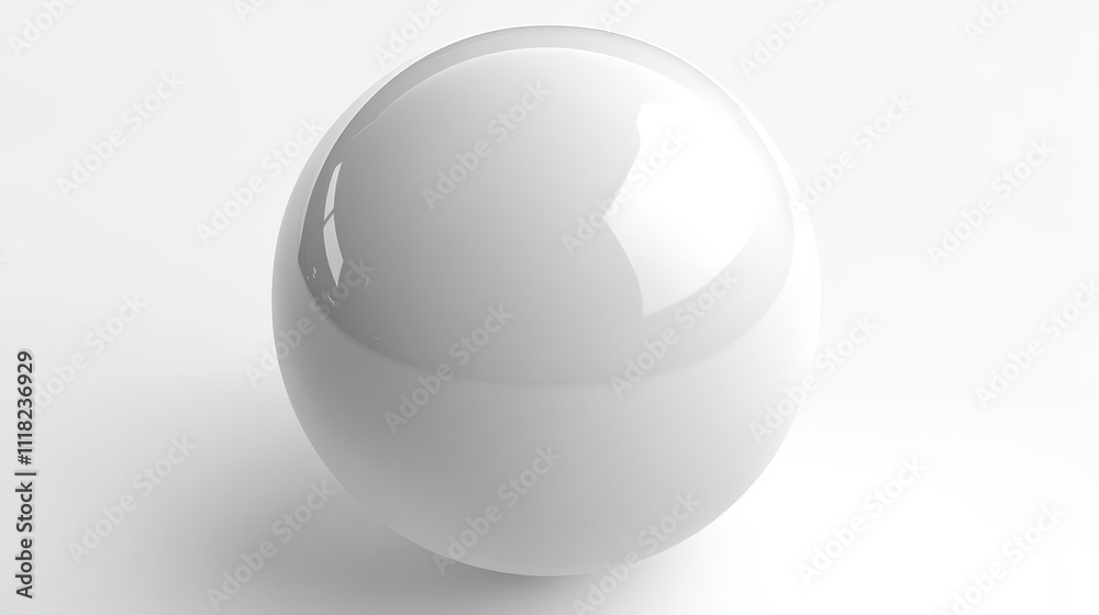 Minimalist White Sphere on White Background for Design and Conceptual Projects Minimalist White Sphere on White Background for Design and Conceptual Projects