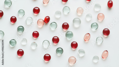 Tablets on White Background