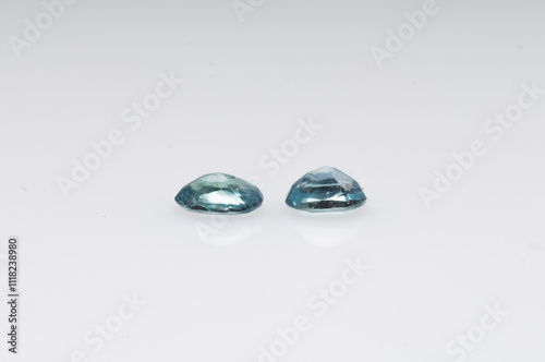 Stunning Natural Alexandrite Gemstones with Dual Coloration and Faceted Cuts photo