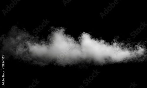 Wispy white smoke on a dark background