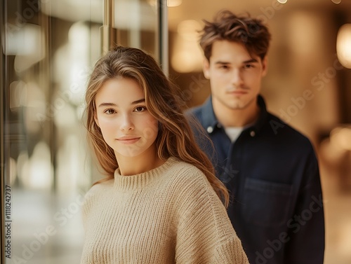 couple at the mall