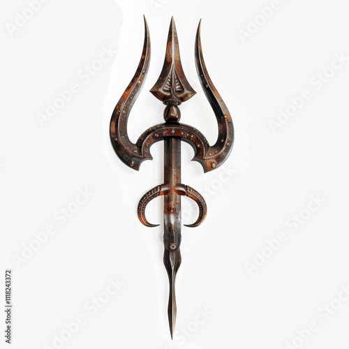 hindu god on white	
