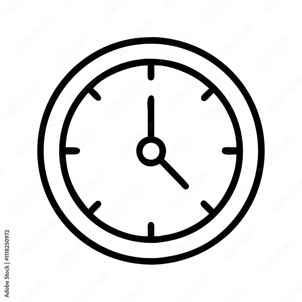 clock at midnight icon, new year illustration, new year icon - simple black line art of clock at midnight, symbolizing new year celebrations new year vector clock at midnight icon, new year illustration, new year icon - simple black line art of clock at midnight, symbolizing new year celebrations new year vector