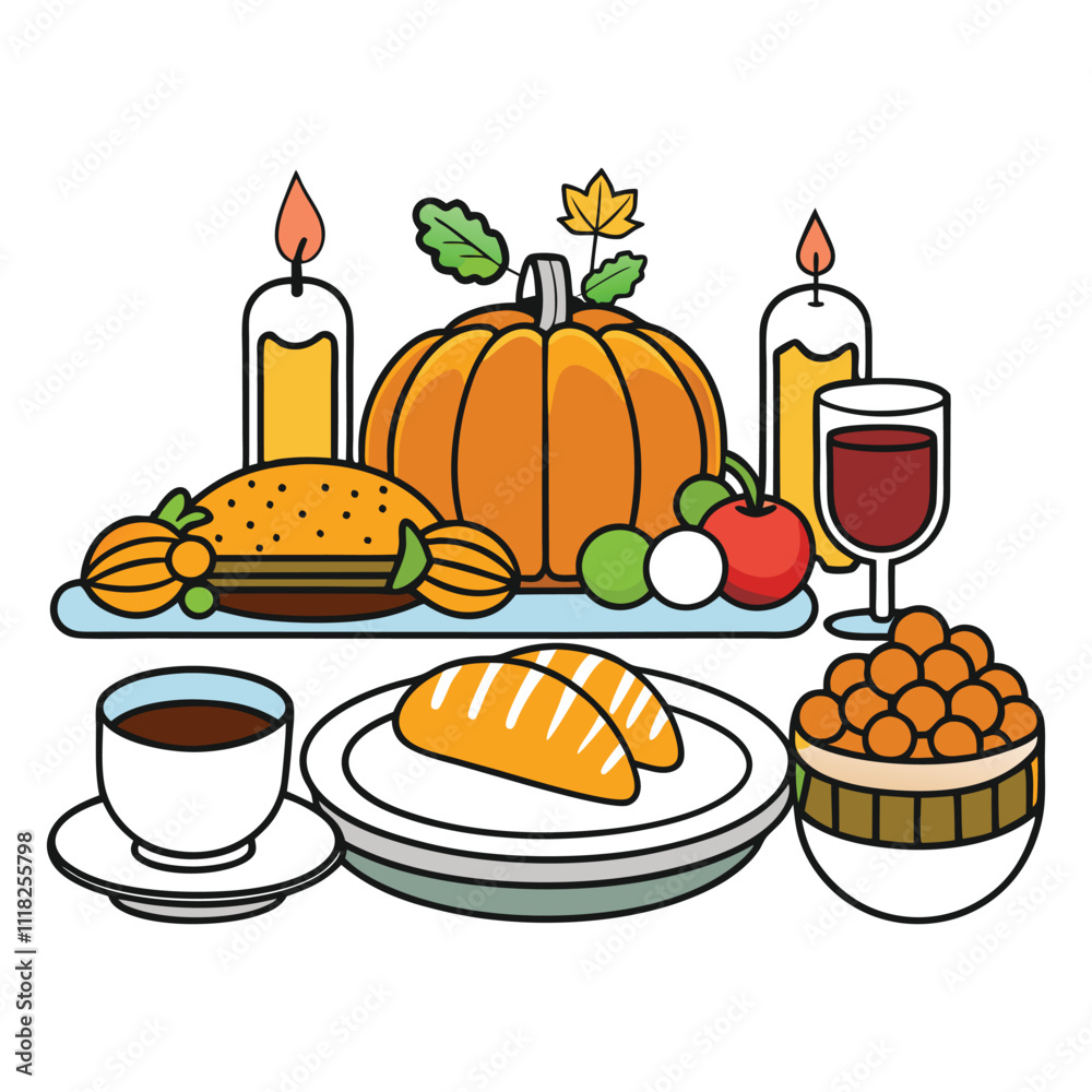 thanksgiving meal white background. thanksgiving meal white background.
