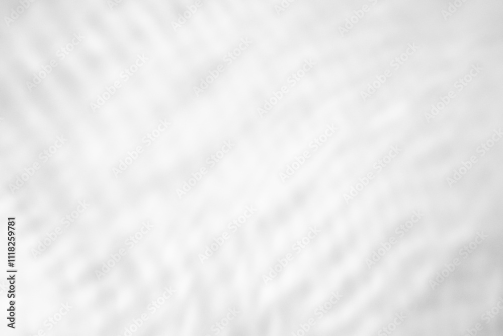 Fototapeta premium Abstract white transparent water shadow surface texture natural ripple background
