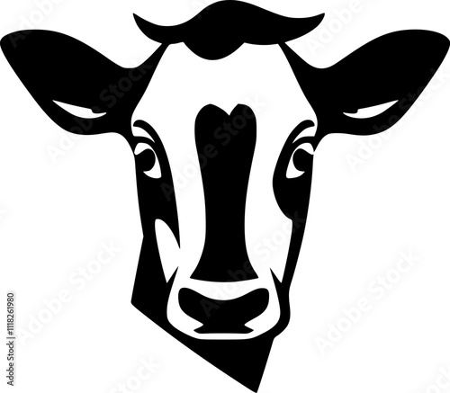Cow - High Quality Vector Logo - Vector illustration ideal for T-shirt graphic