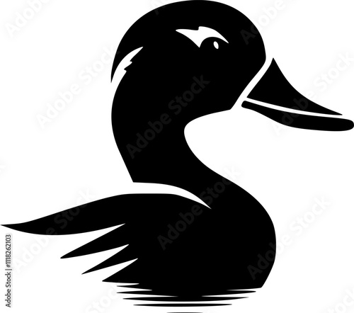 Duck - High Quality Vector Logo - Vector illustration ideal for T-shirt graphic